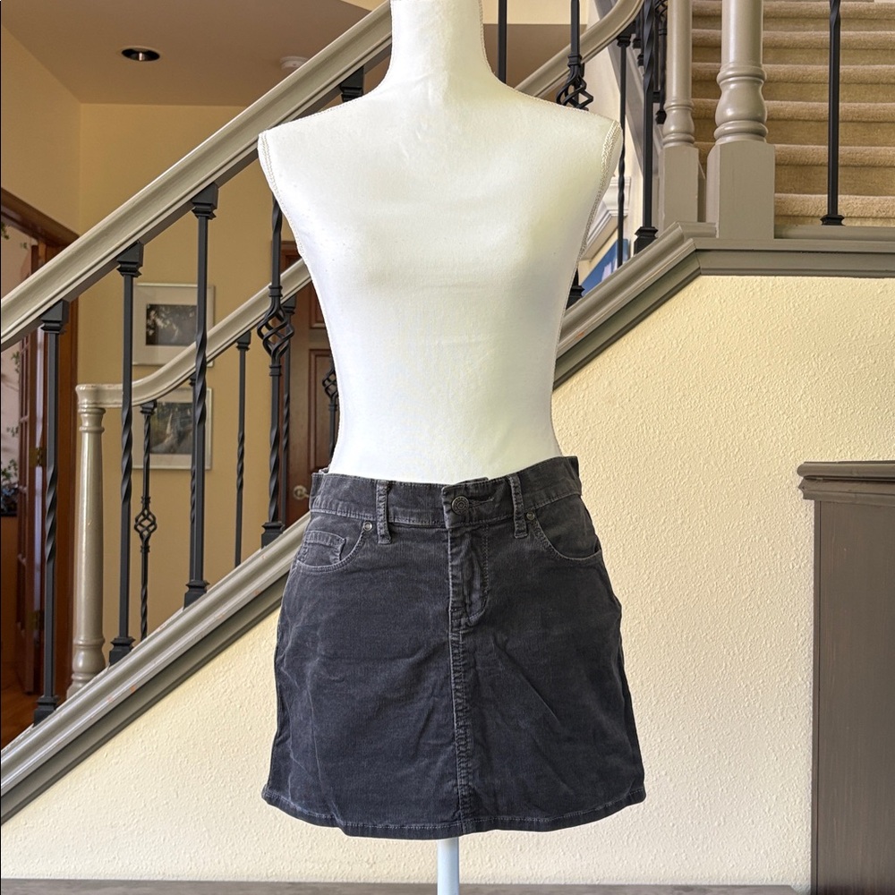 Old Navy Gray Corduroy Skirt Size 2